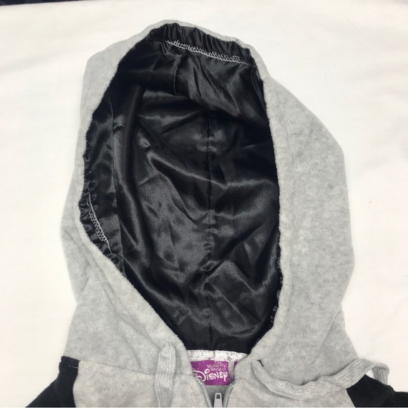 Disney Mickey Mouse Hoodie Womens Plus Size 3X Gray Black 1/4 Zip Pullover - Picture 7 of 14